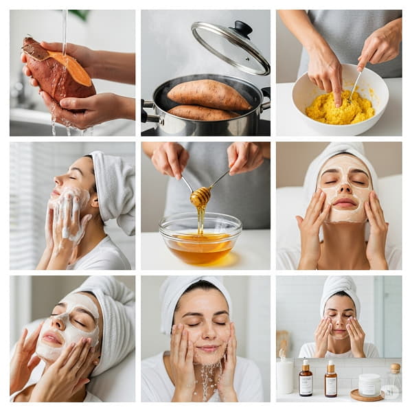 Cách làm mặt nạ khoai lang mật ong tại nhà