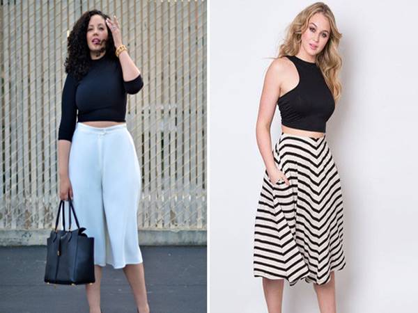 Bí quyết cách mặc áo croptop cho người béo phù hợp